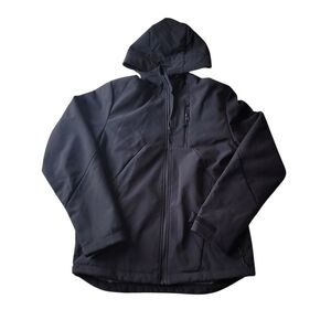 Champion Men's Black Fleece Lined Full Zip Hooded Light Jacket